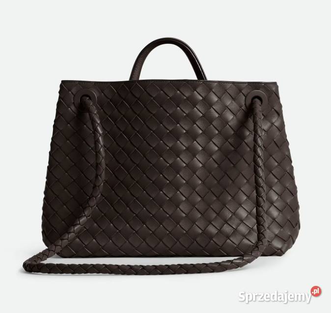 Torebka Bottega Veneta Andiamo skóra czekolady dolnośląskie Wrocław sprzedam