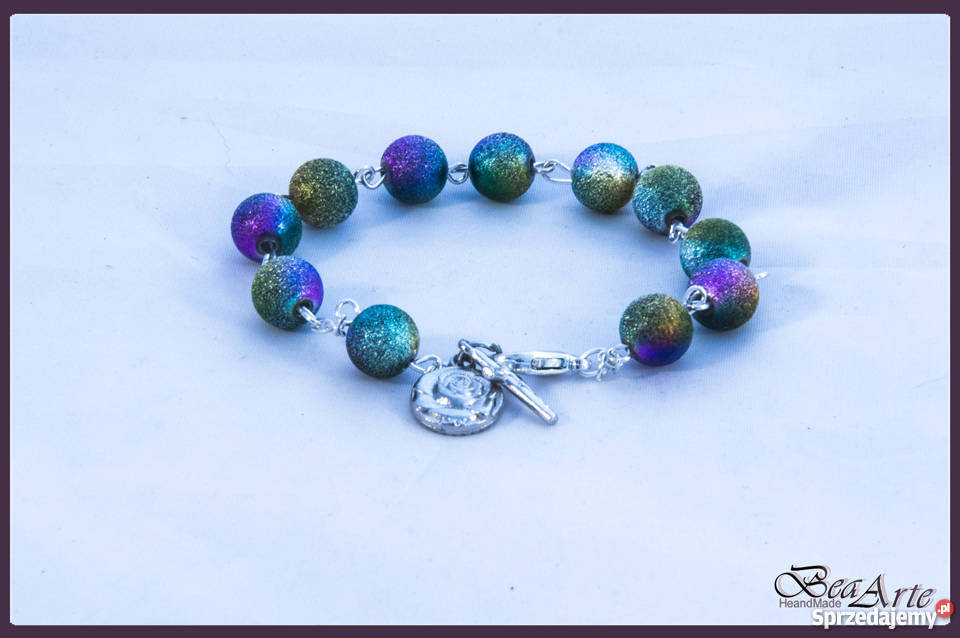 Różaniec dziesiątka bransoletka wielolokolorowa Łysa Góra sprzedam