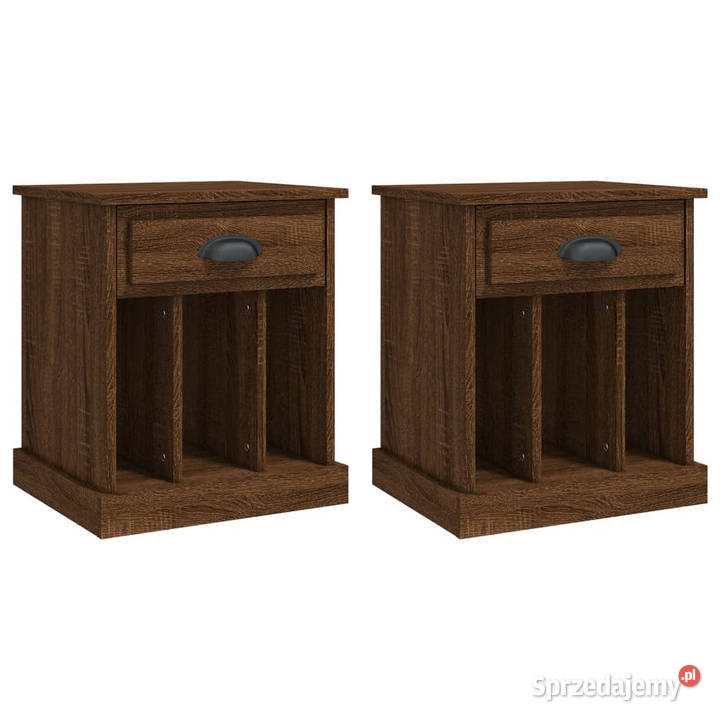 Szafki nocne 2 brązowy dąb 43x36x50 WM816359