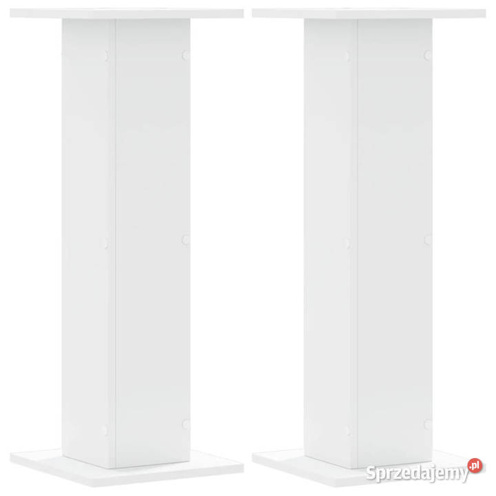 Podstawki pod głośniki 2 białe 30x30x80 WM852663 Pozostałe Warszawa
