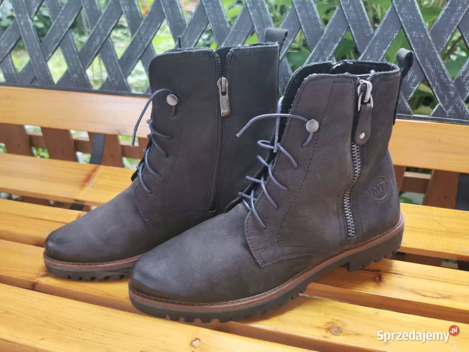 Skórzane buty oryginMarco Tozzi 40 Nubuk Nowe