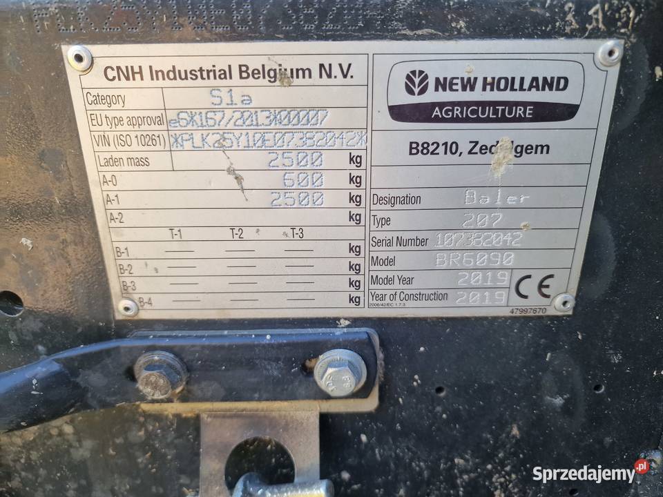 Prasa Holland BR6090 Pierwszy Właściciel Stan Owijanie siatką Czerwińsk nad Wisłą