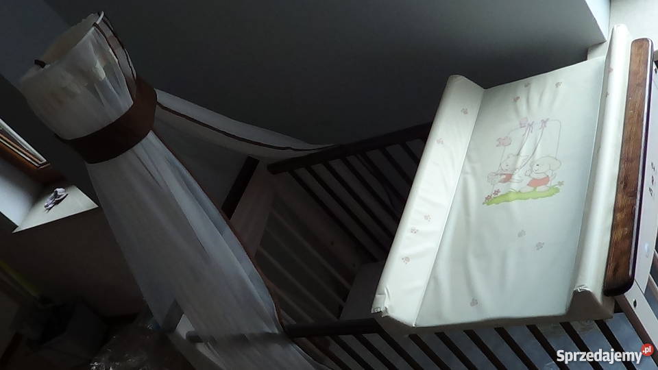 ŁÓŻECZKO DREWNIANE DREWEX z nowym materacykiem lubelskie Łuków