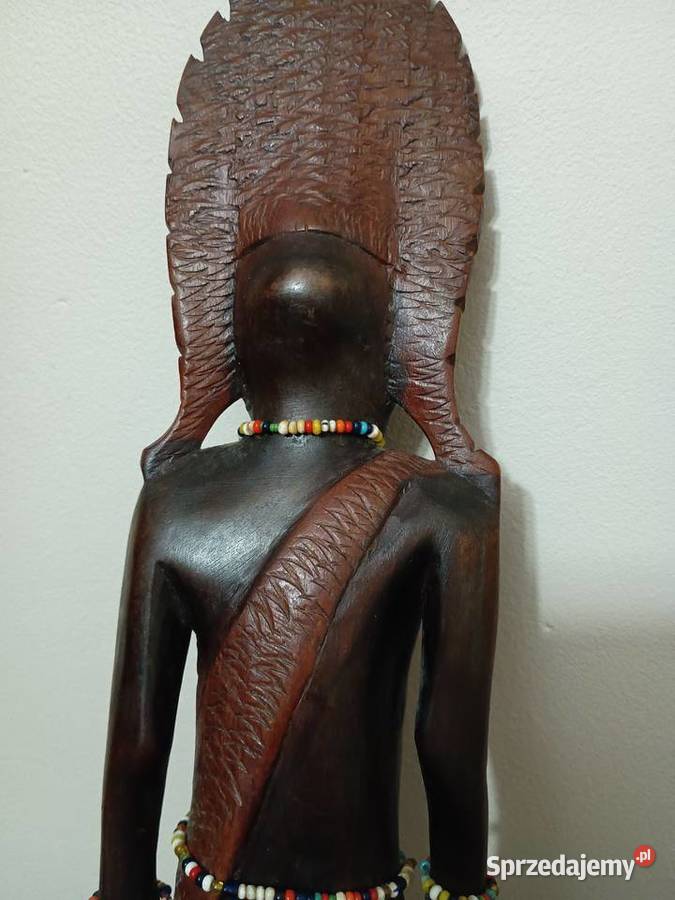 Drewniana figurka wojownika 44