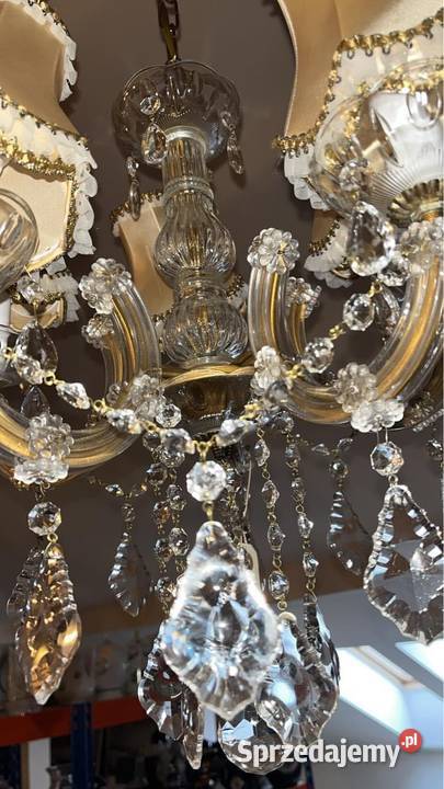 Żyrandol kryształowy Pięcioramienny Gdańsk sprzedam