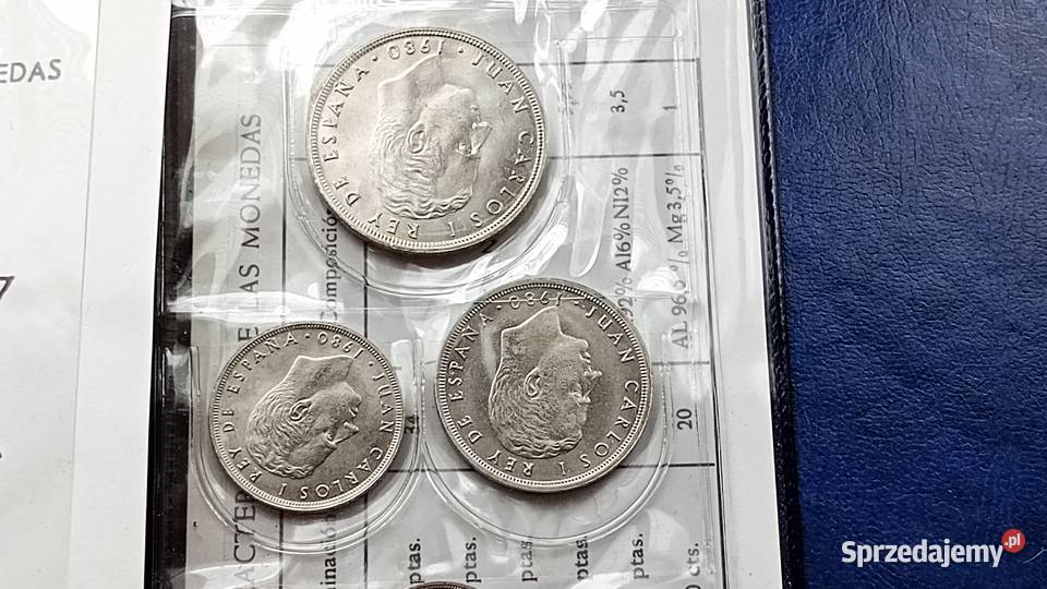 Stare monety 6 monet 1980 SET Hiszpania Mundial podkarpackie Lesko