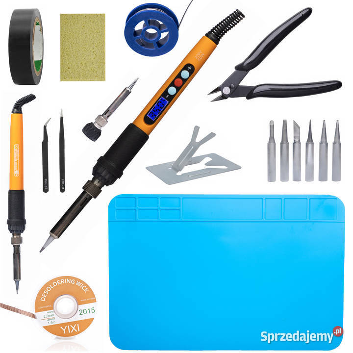 Zestaw Narzędzi Lutowniczych 19w1 Lutownica 60W Ludźmierz