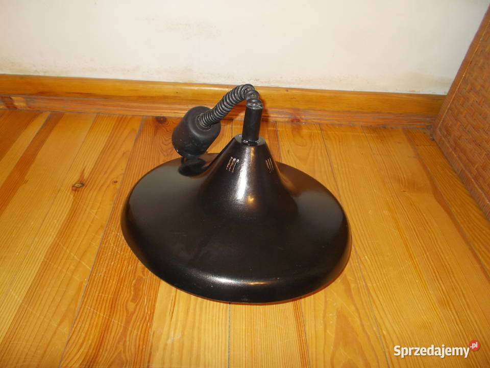 Lampa emaliowana wisząca pamiatka PRL Łosice