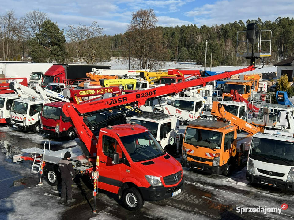 Mercedes Sprinter Podnośnik Koszowy 23m GSR świętokrzyskie Widełki
