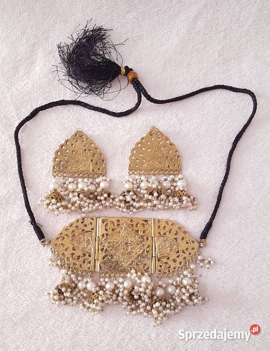 Komplet biżuterii indyjskiej naszyjnik chocker Szczecin sprzedam