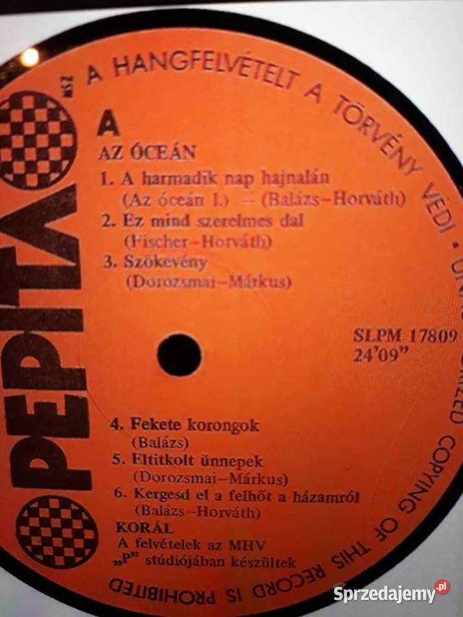 Archiwum węgierskiego rocka KORAL Az Ocean 1984 Rzeszów sprzedam