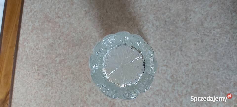 Wazon Vase Glass transparentny Nisko