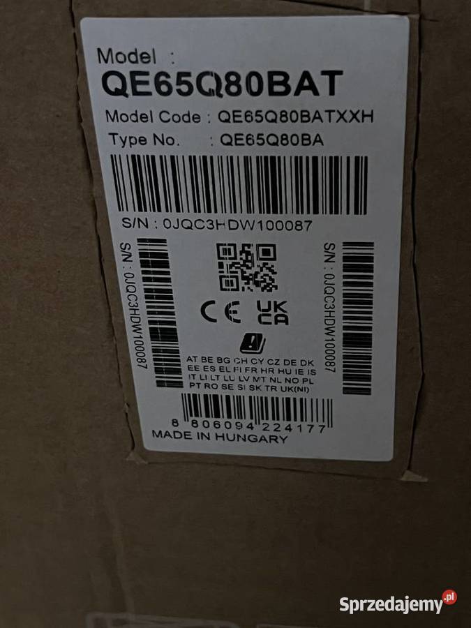 TV SAMSUNG QLED 65 QE65Q80 65cale kujawsko-pomorskie Inowrocław