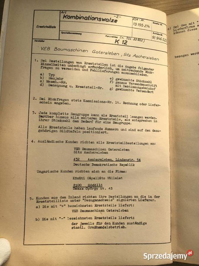 Grundmittelpa Kombinationswalze K12 Teil 2 Łęczyca