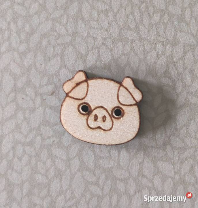 5x guzik drewno grawer 2 hand made guz14