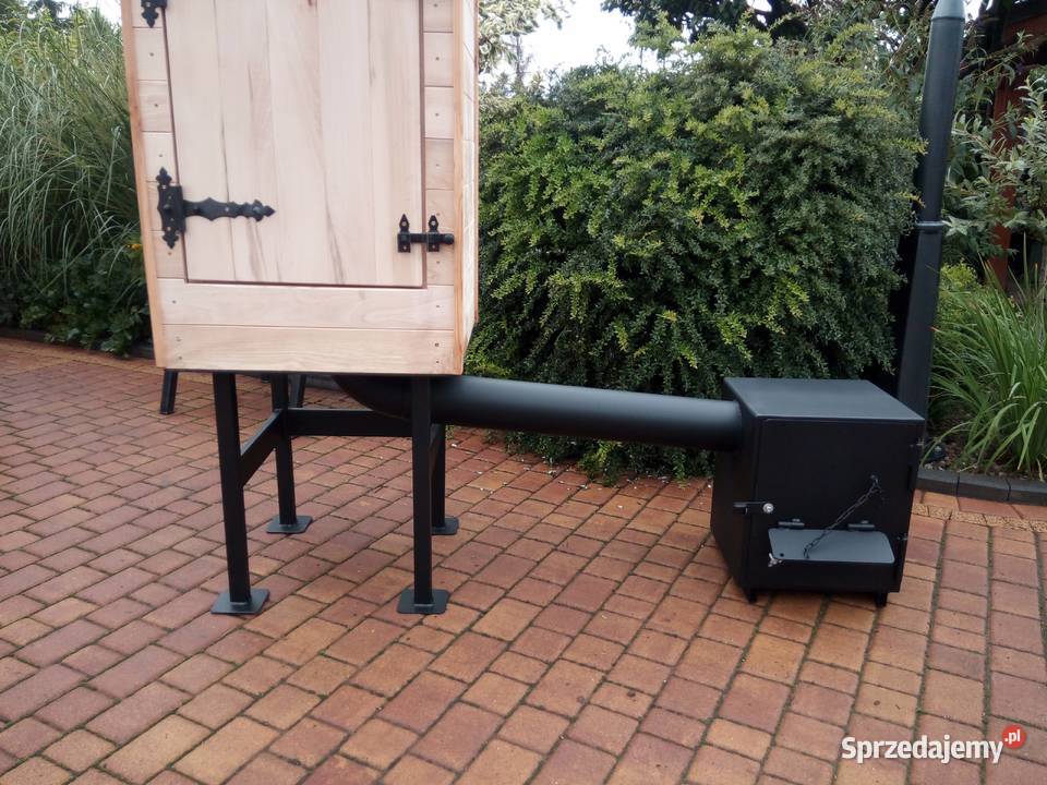 wędzarnia ogrodowa drewno bukowe blacha 5 mm