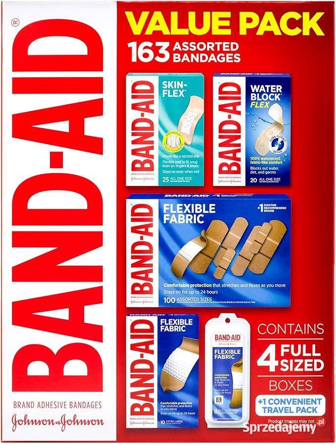 BANDAID USA 163 Zestaw plastrów samoprzylepnych podkarpackie Mielec