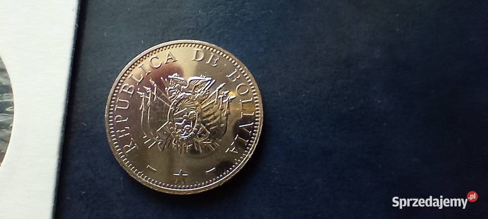 Stare monety 50 cent 2001 Boliwia Lesko