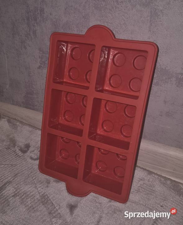 Forma silikonowa do pieczenia klocki Lego czerwony Łódź sprzedam