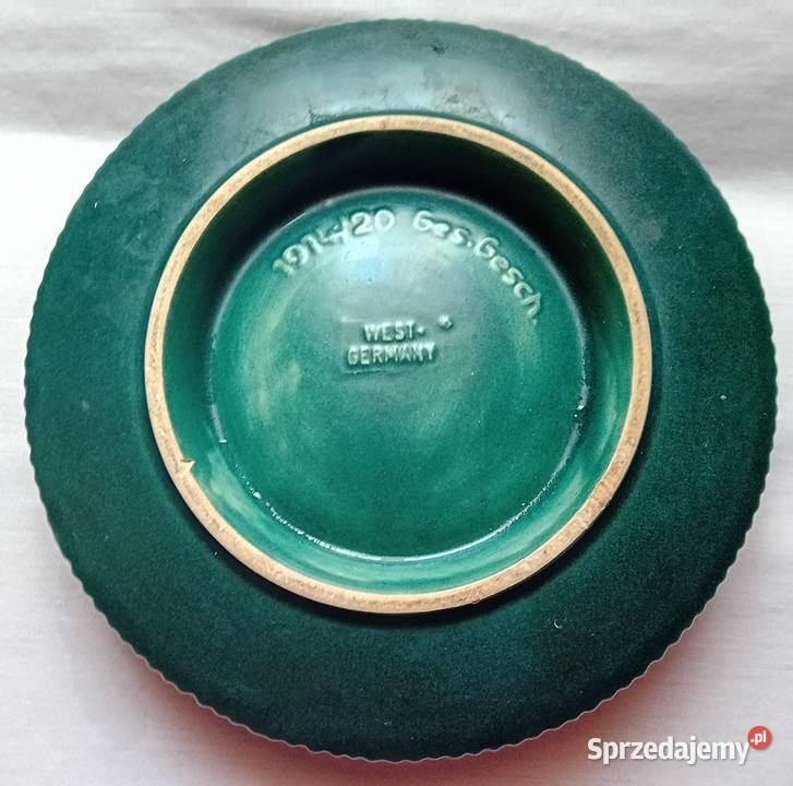 Świecznik adwentowy jasba Keramik W Germany Porcelana i szkło wielkopolskie Koźminek