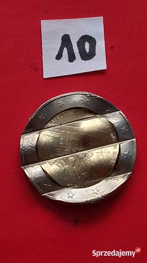 Malta 2 Euro 2012 Destrukt rzadki błąd monety Kołobrzeg
