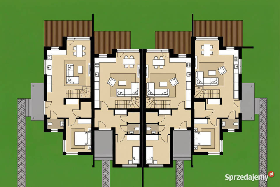 Dom GreenNest 4 pokojowy Garaż 106 m2 ogródek