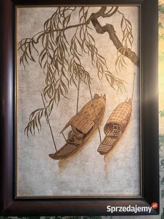 Orientalny obraz w technice laki Antyki śląskie Bytom
