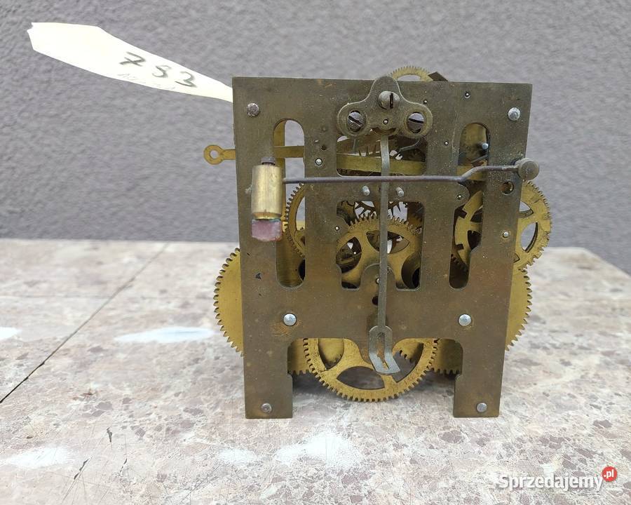783 Mechanizm starego zegara ściennego HAU pomorskie Tczew