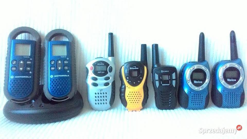 Radiotelefony PMR Motorola Cobra i inne