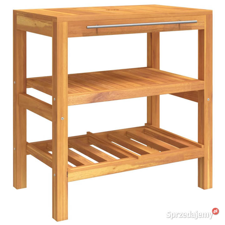 Szafka łazienkowa 2 półki 74x45x75 lite drewno Łazienkowe sprzedam