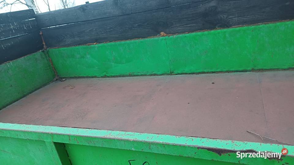 Przyczepa jednoosiowa wywrotka na dwie strony nieuszkodzony Przyczepy rolnicze