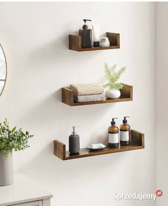 Regał ścienny 3częściowy zestaw Lublin