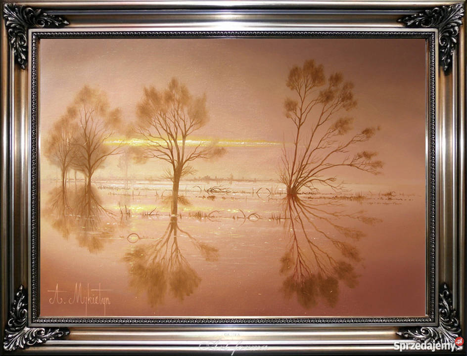 Jesienne lustro 70 x 50 A Mykietyn śląskie Zabrze sprzedam