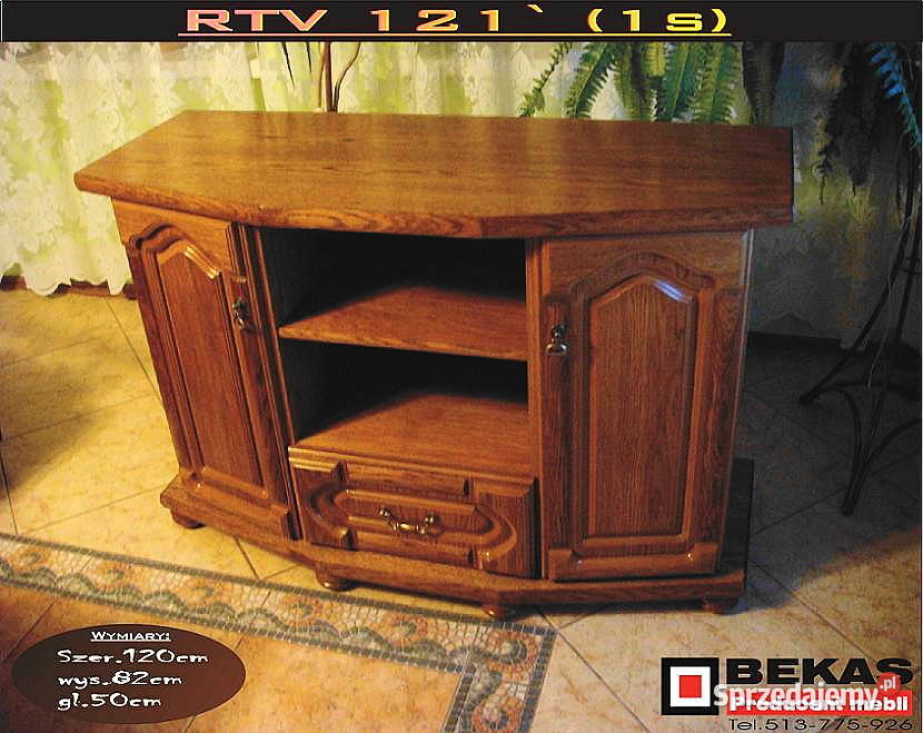 Stylowa Komoda RTv 182 Śliczna Orzech Ciemny Kawki sprzedam
