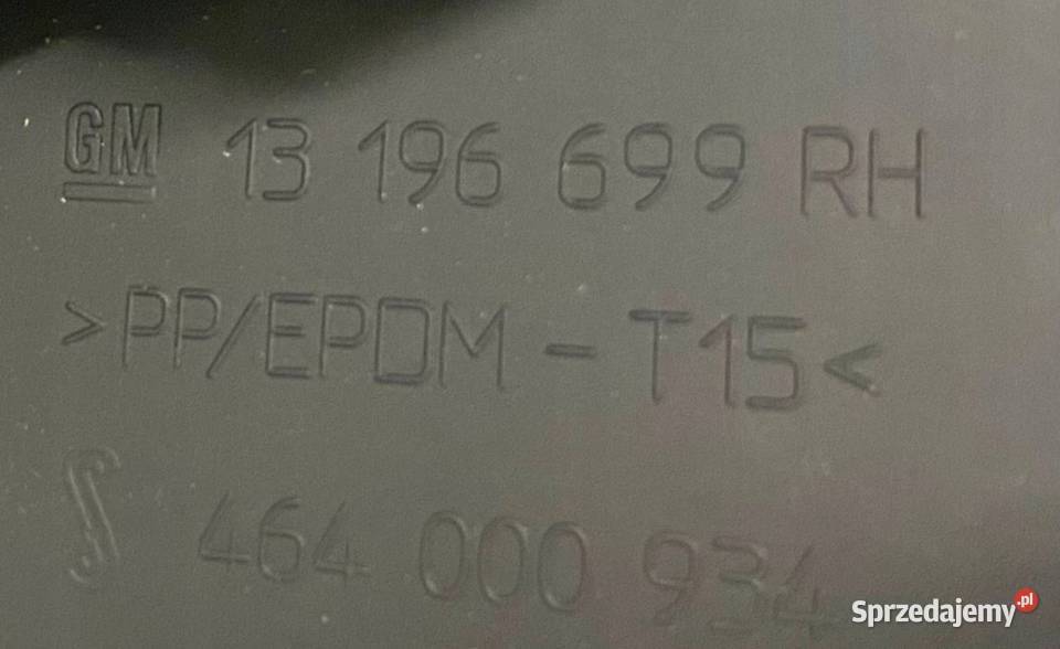 OSŁONA NAWIEWU KOKPITU PRAWA CORSA D 13196699 Chełm sprzedam