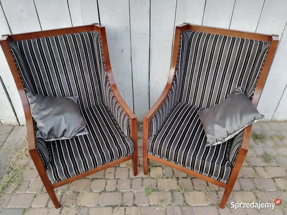 Dwa fotele uszak art deco Wąwolnica sprzedam
