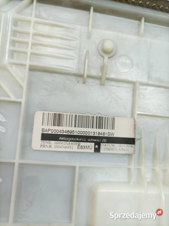 PODUSZKA POWIETRZNA AIRBAG PRAWA PASAŻERA DESKI