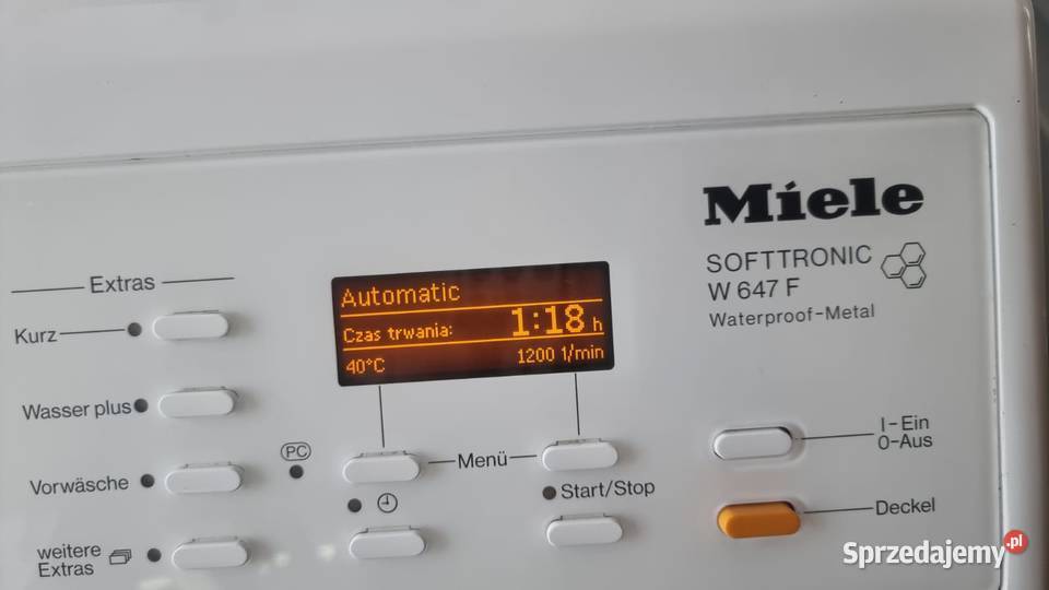 Pralka góry Miele W 647 F Najwyższy model LED Wrocław