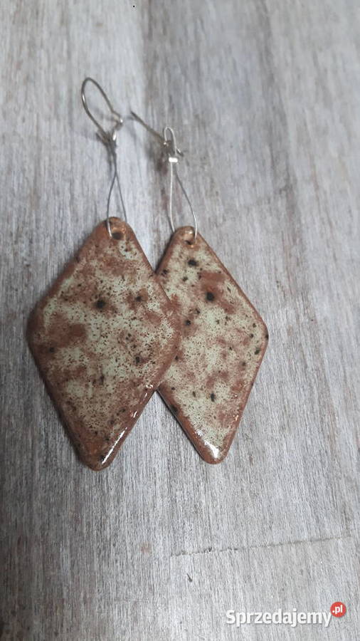 Kolczyki ceramiczne ręcznie wykonane Otwock