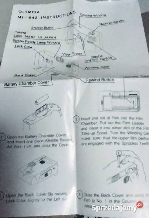 Aparat fotograficzny Olympia MI 642 Zawoja