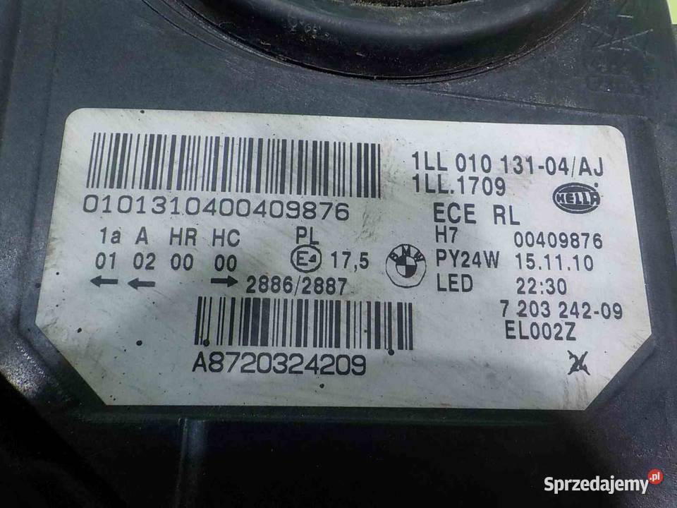 BMW 5 F10 11r 1013 SEDAN lampa prawa przod Suków