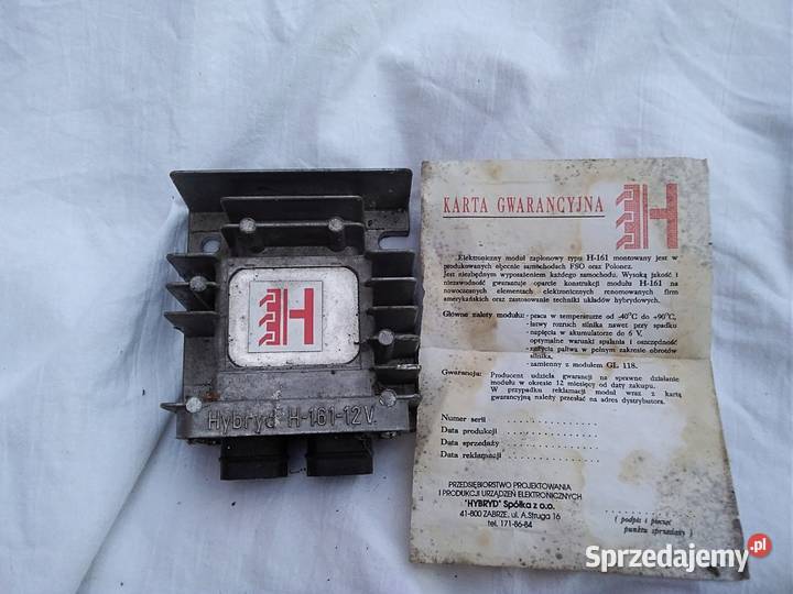 Elektroniczny moduł zapłonowy H 161 kujawsko-pomorskie Włocławek