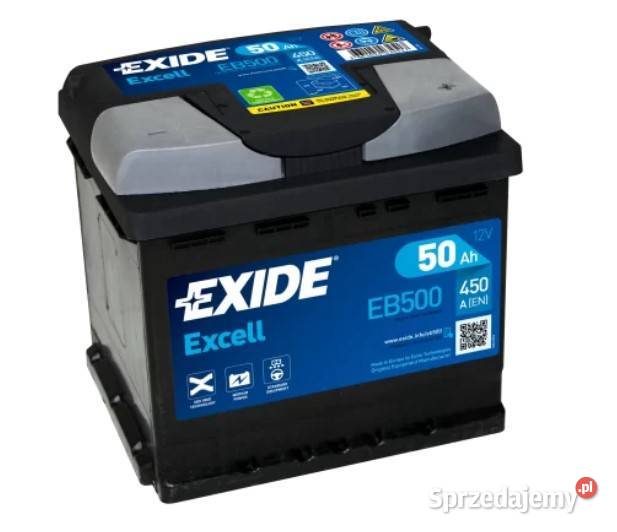Akumulator Exide Excell 50Ah 450A EN PRAWY PLUS osobowe Wałbrzych