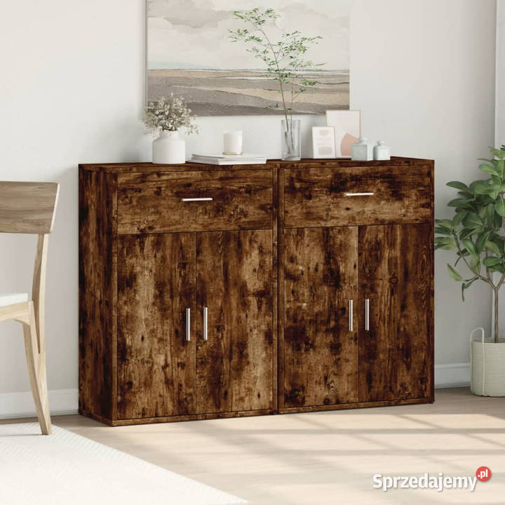 Szafki 2 przydymiony dąb 60x30x84 WM3276599 mazowieckie Warszawa