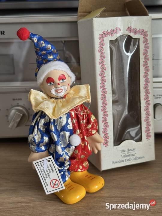 Porcelanowe laleczki pajacyk klaun Dom Walentyny Kielce