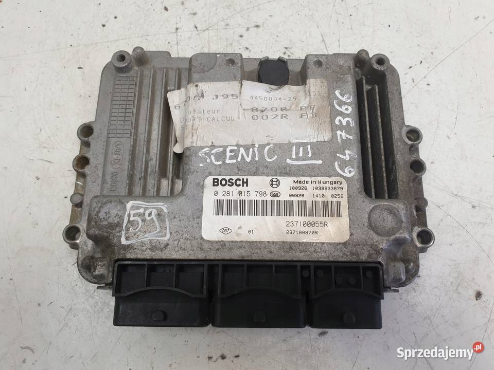 Renault Scenic III 19 DCI STEROWNIK SILNIKA Rudka