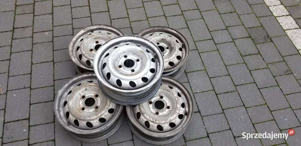 5 sztuk felg stalowych oryginalnych Opel 4x100 śląskie Jaworzno