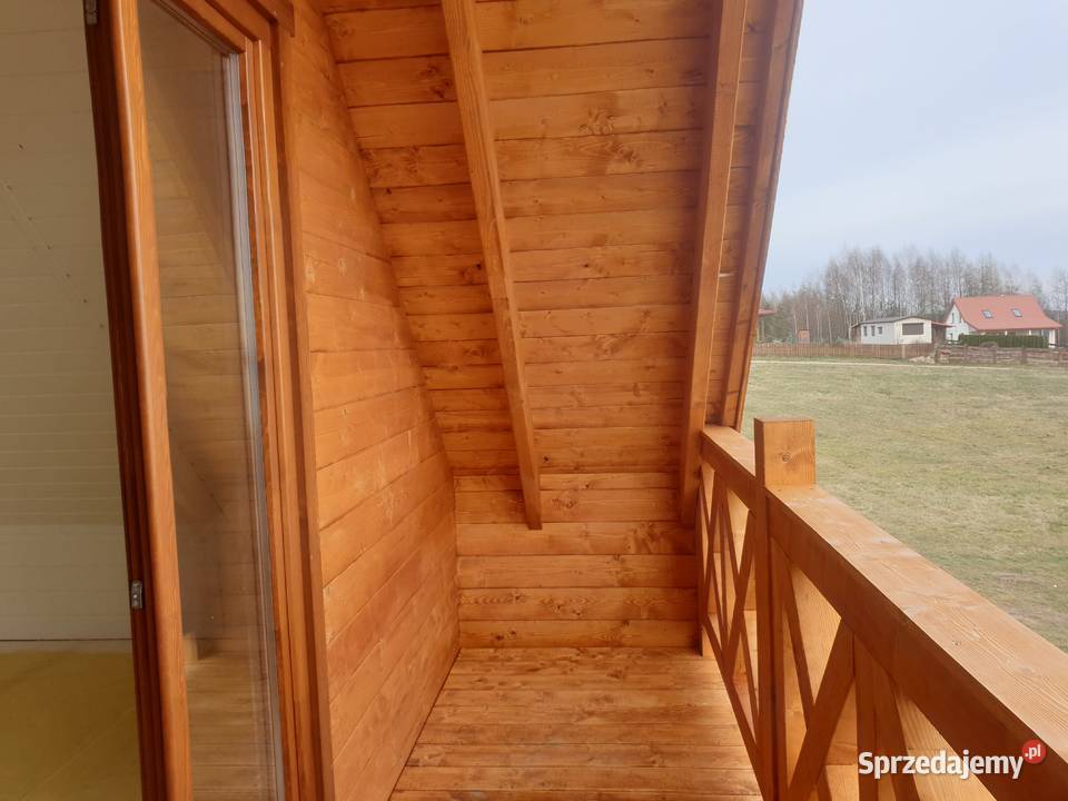 DREWNIANY DOMEK CAŁOROCZNY ALICJA 62 18 M2 Mrągowo sprzedam