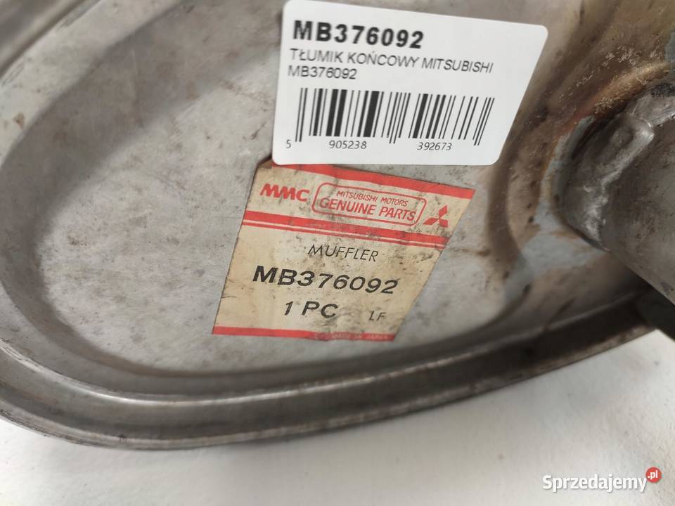 TŁUMIK KOŃCOWY MITSUBISHI GALANT V 16 GLX osobowe