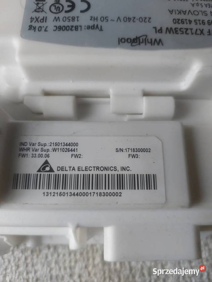 WHIRLPOOL FWF X71253W 7 MODUŁ PRALKI Nowy Sącz